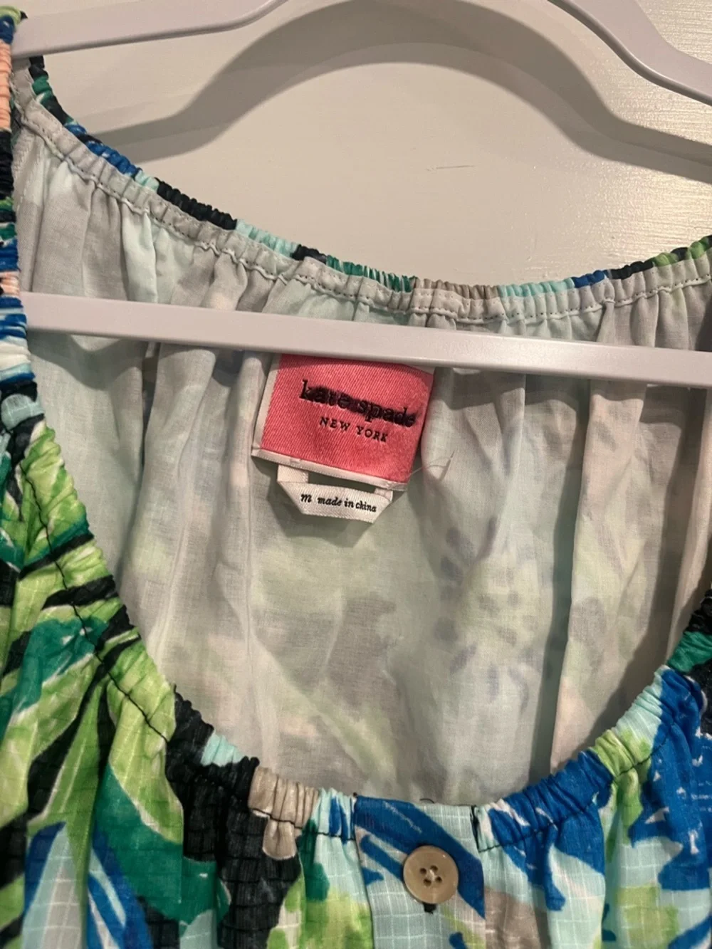 kate spade Black Floral Maxi Dress with Blue & Green Blooms - Picture 5 of 10